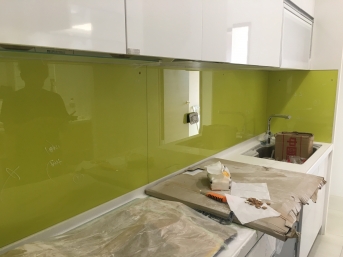 5mm強化烤漆-青草綠+亮粉